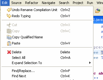 Refactor menu