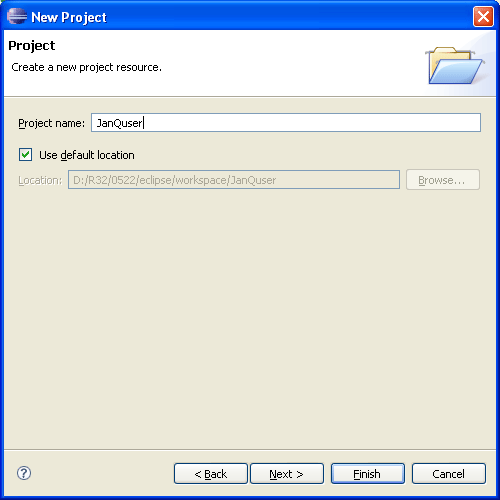 New Project Wizard