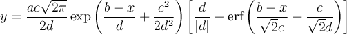 Type in program "info EMG" to see the formula.