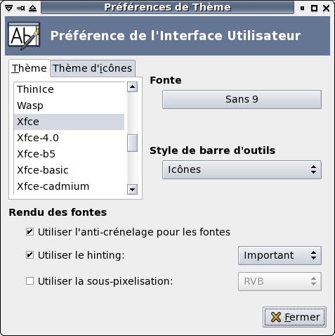 Montre la fen�tre de dialogue de l'interface utilisateur.
	  